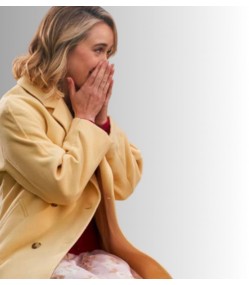 The Wedding Contract Becca Tobin (Rebecca) Yellow Wool Coat